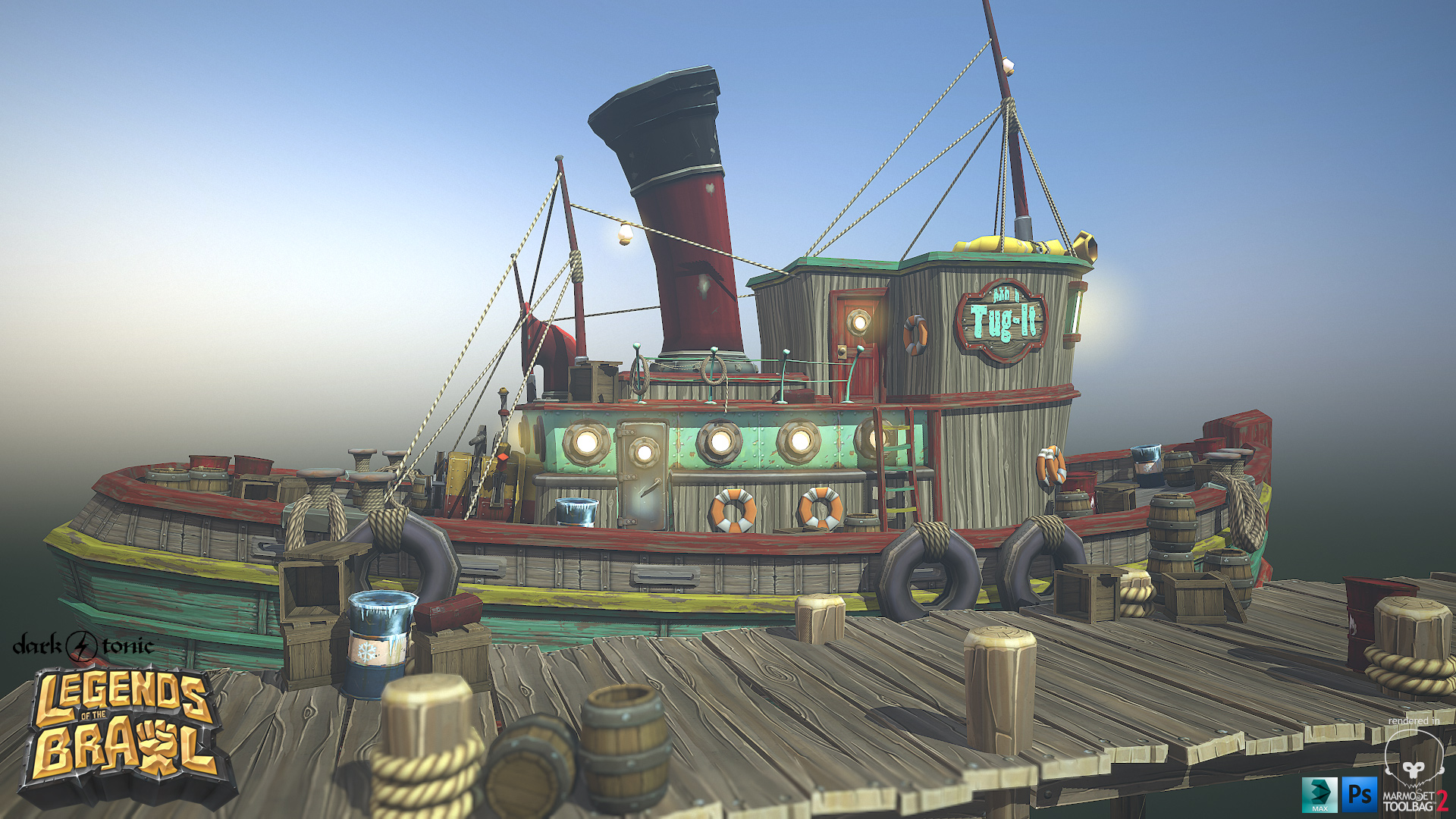 Legends of the Brawl - Tugboat and Docks