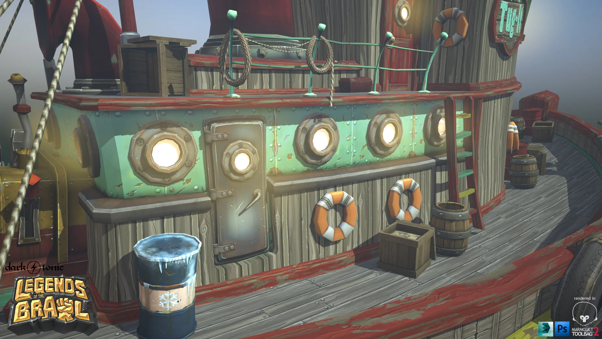 Legends of the Brawl - Tugboat and Docks