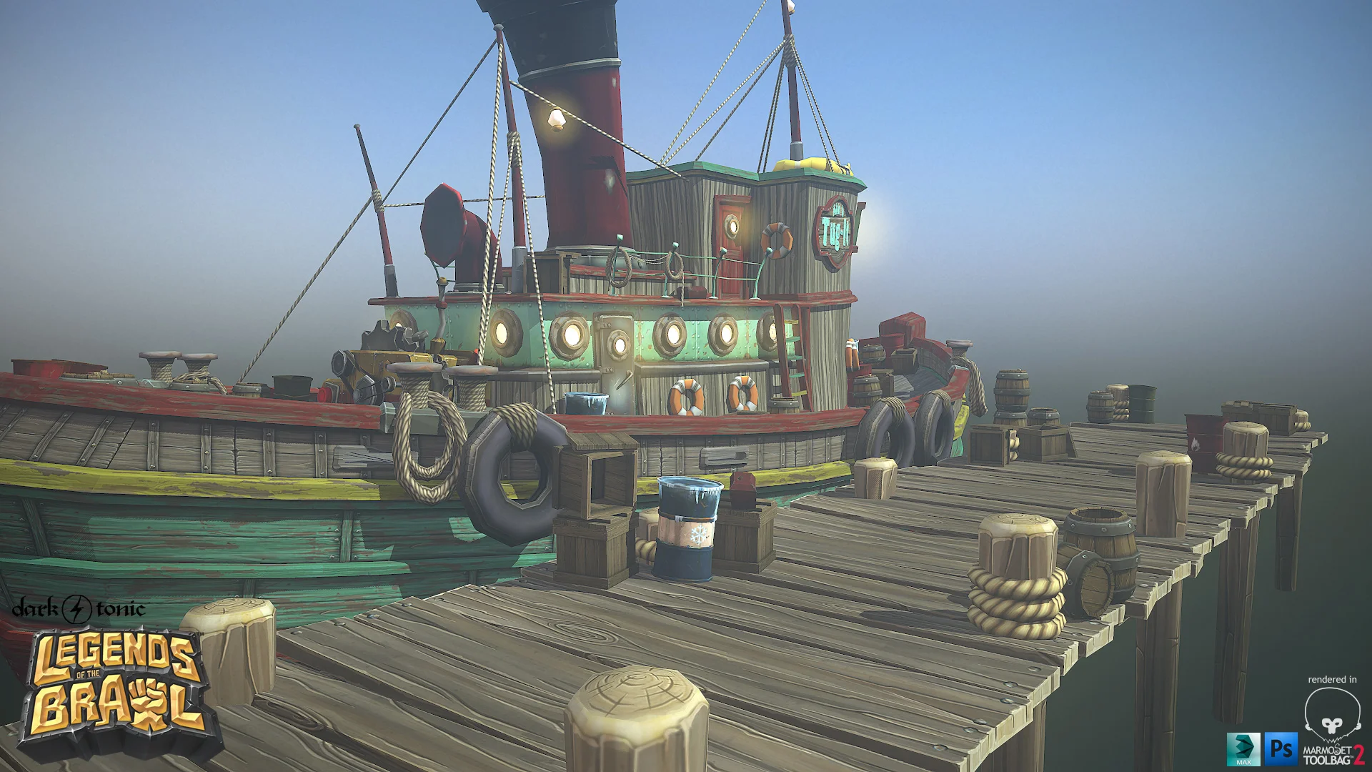 Legends of the Brawl - Tugboat and Docks