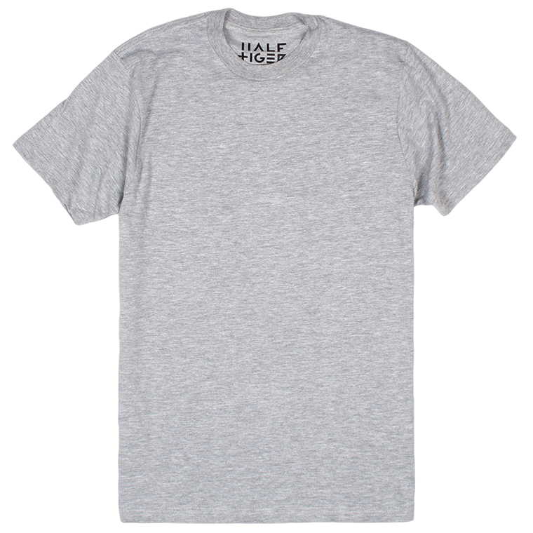 Half Tiger Track Tee Get wild without apology. No matter how hard you go, this soft cotton blend refuses to sacrifice style. Available in Heather Grey, Heather Onyx, Heather Lake Blue, and Heather Red.