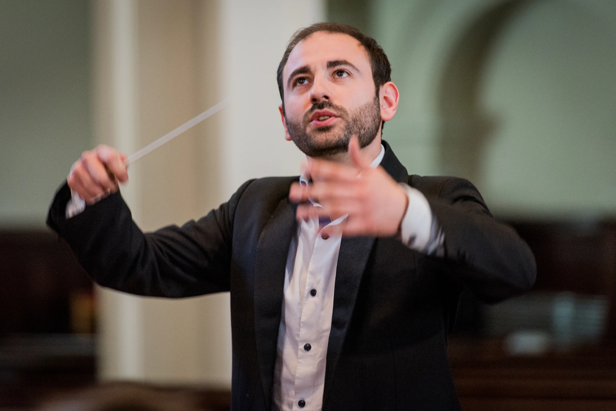 The conducter Leo Duarte. Photograph: Robert Workman