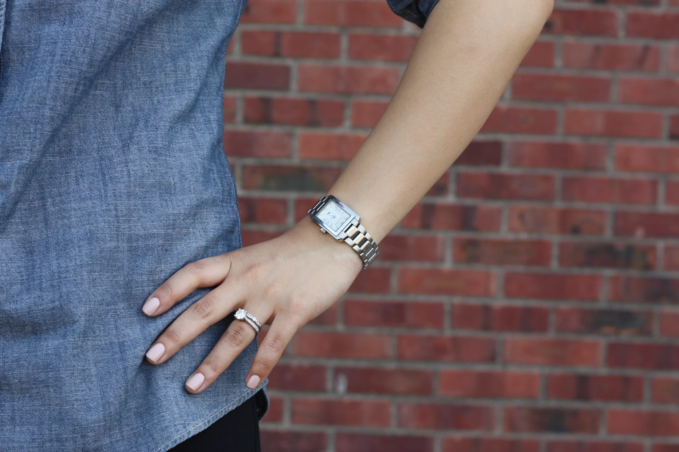 watch: emporio armani, nails: essie topless&barefoot + rockcandy 