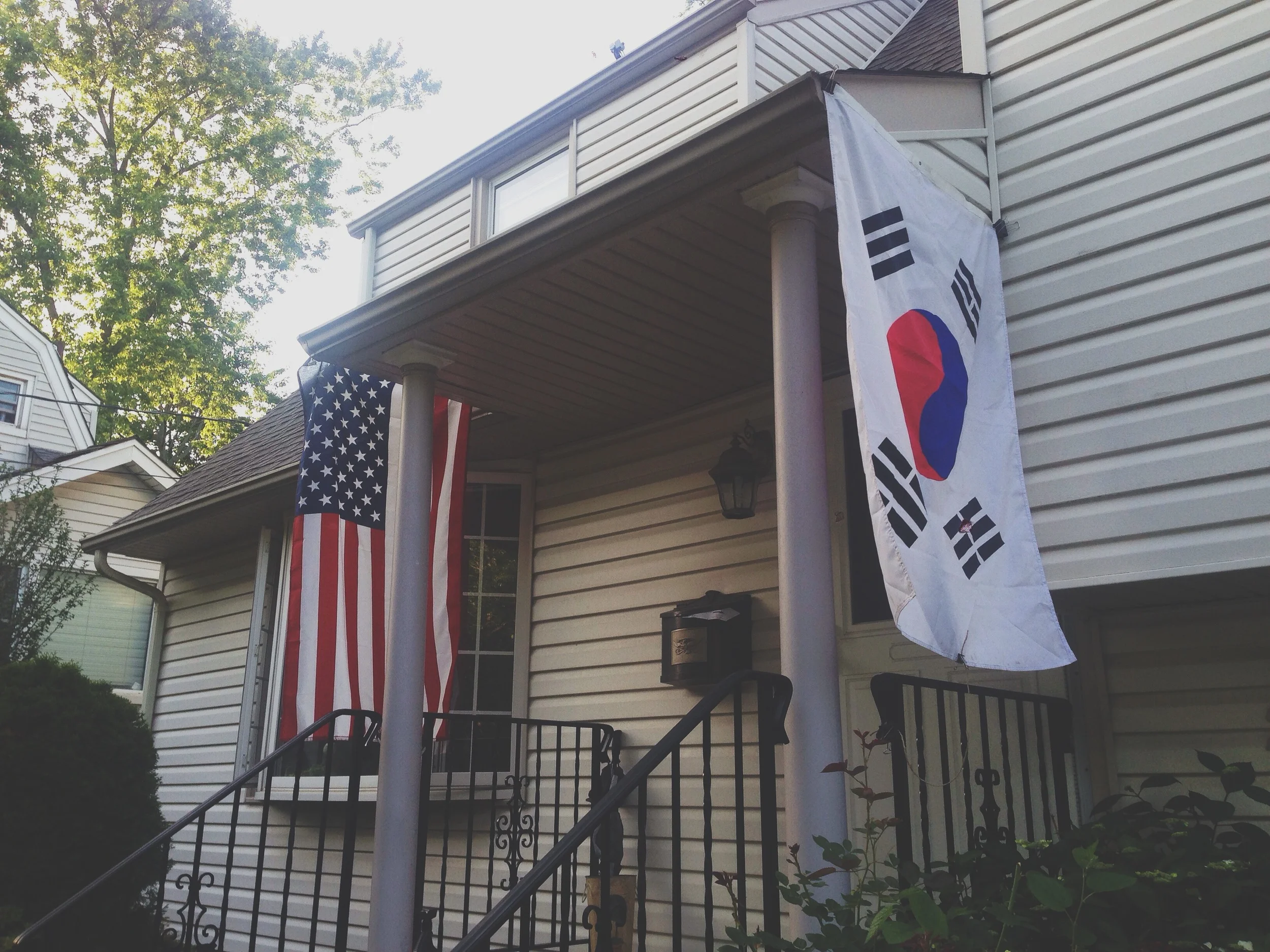 The World Cup is one of my FAVORITE sports events and we're repping our pride. (How do we hang out flags, you may ask? Binder clips, of course...) 