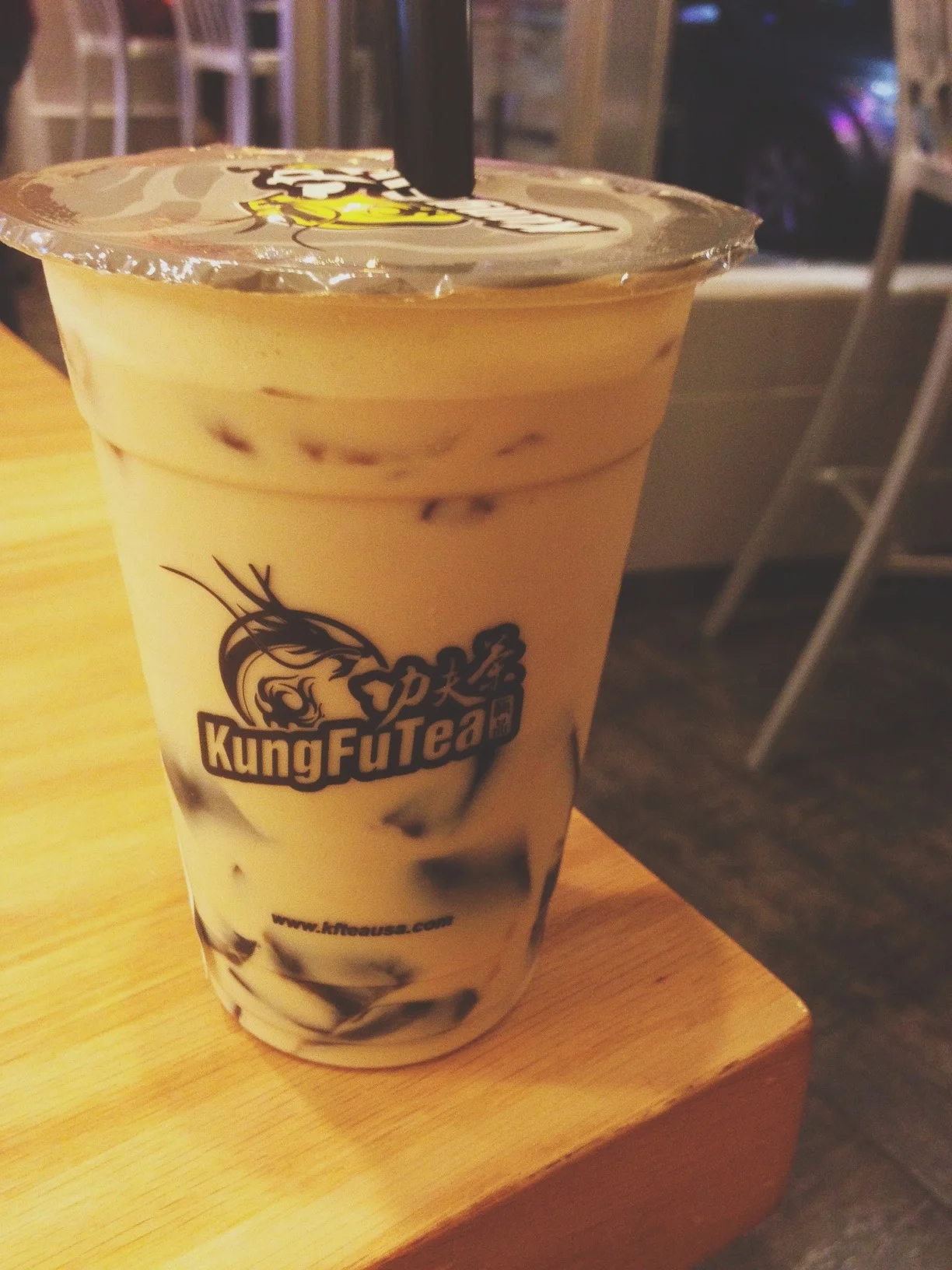 Was introduced to herbal jelly milk tea last weekend in Boston 