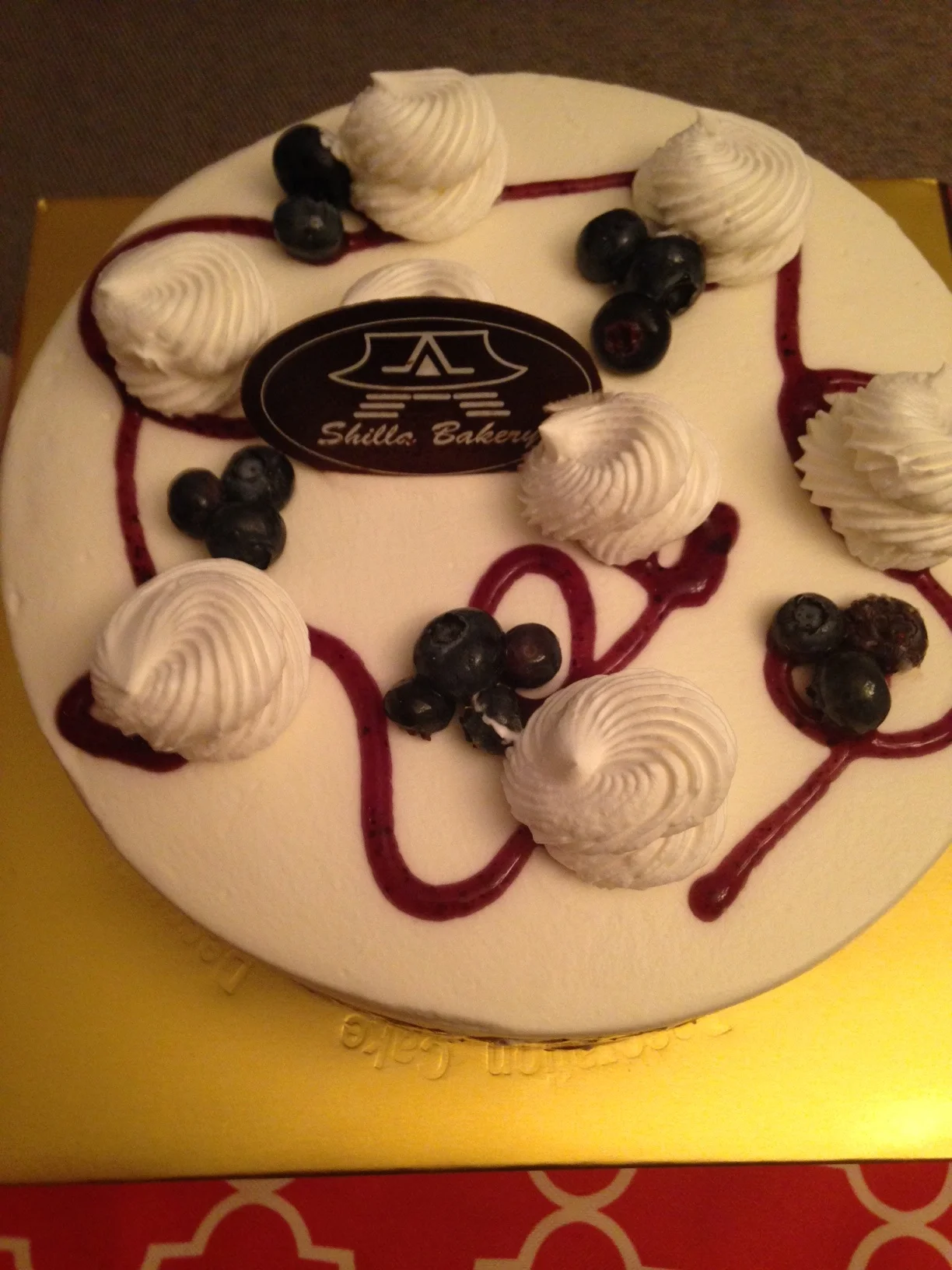 cake number two - a fluffy, delicious blueberry cake. cake number three (not pictured) was a yummy green tea cake! 