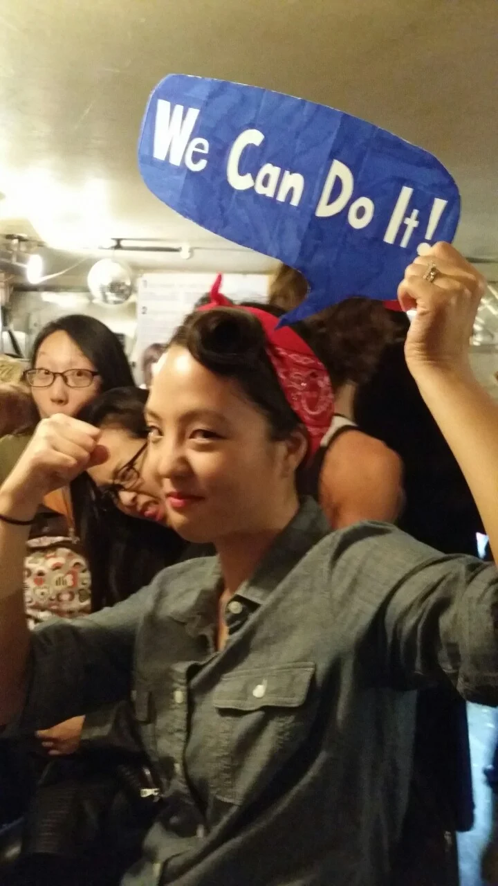 Rosie the Riveter says, "We can do it!" #womanpower (Daria & Superwoman agree.) 
