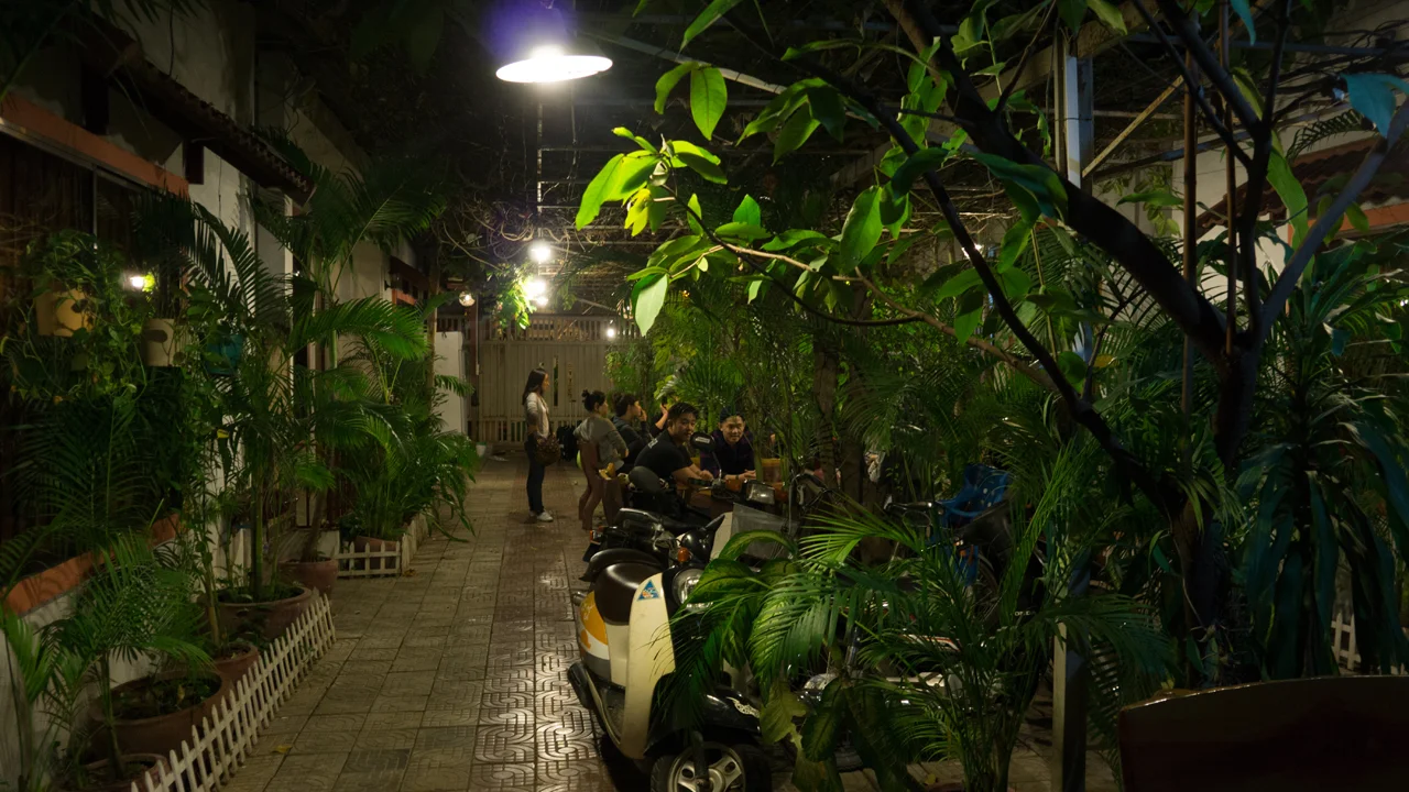 Arriving at our hotel late at night