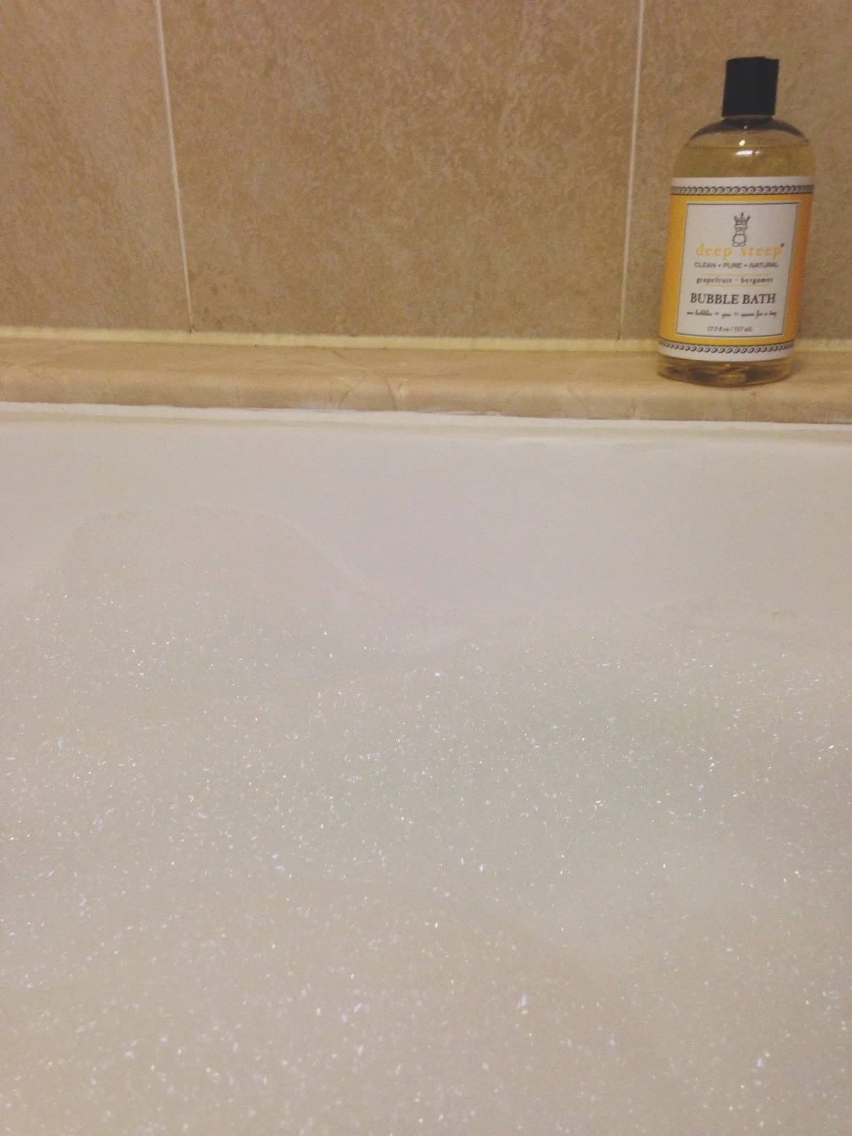 New favorite bath time essential: Deep Steep Bubble Bath. Delicious scent. Recommendation from The Belletrist