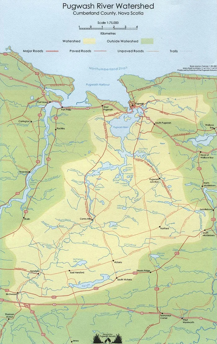 Pugwash Nova Scotia Map Projects — Friends Of The Pugwash Estuary