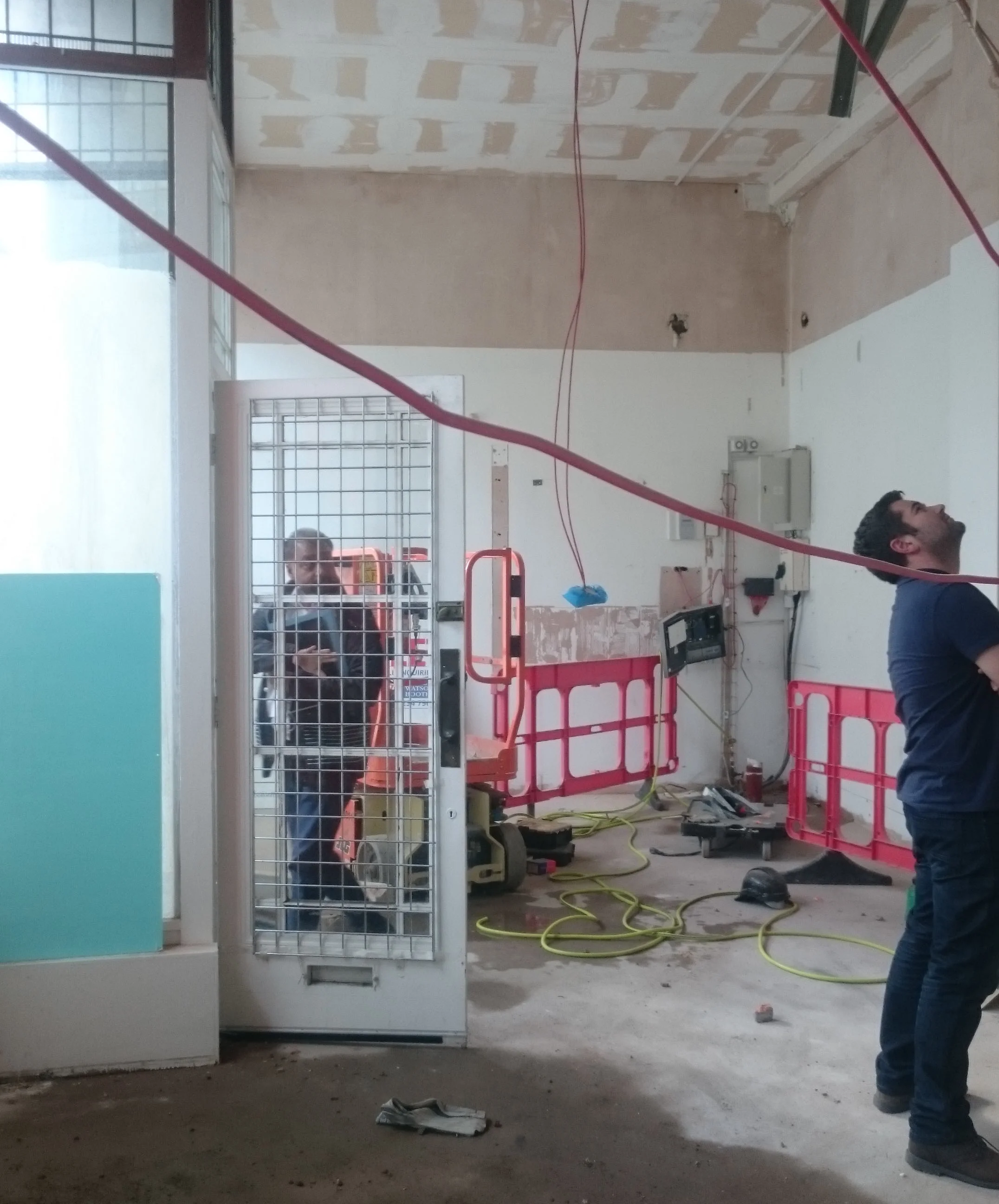 Interior designers aren't afraid of scenes like this! We work with all the tradespeople to tackle all those little niggles that turn up on site.