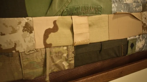 MILITARY PATCHWORK FLAG
