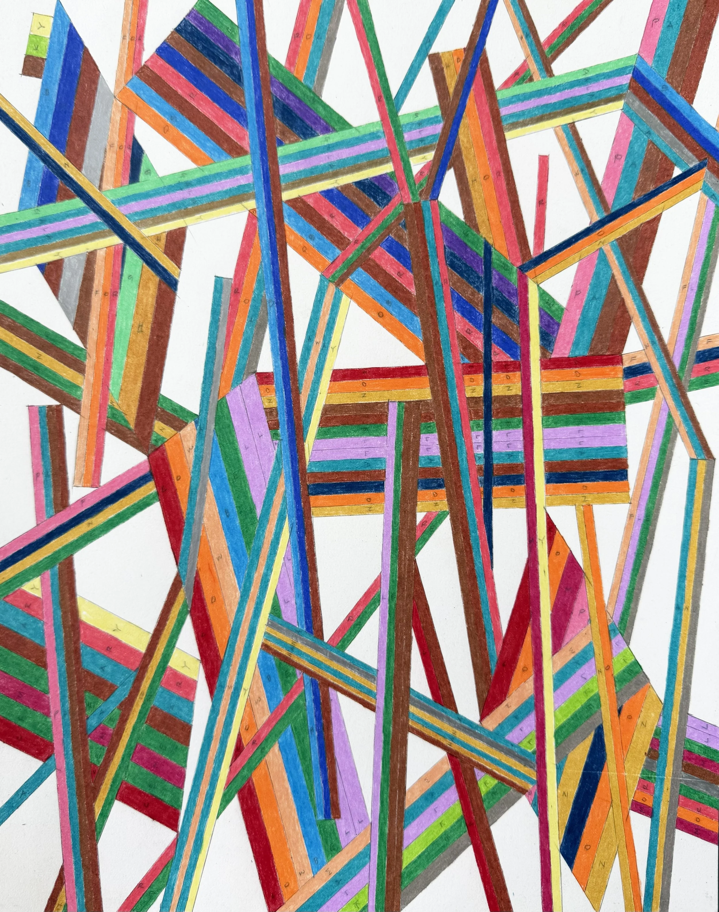  I Walked Past a Star (A); Graphite and Colored Pencil on Paper; 17” x 14” 