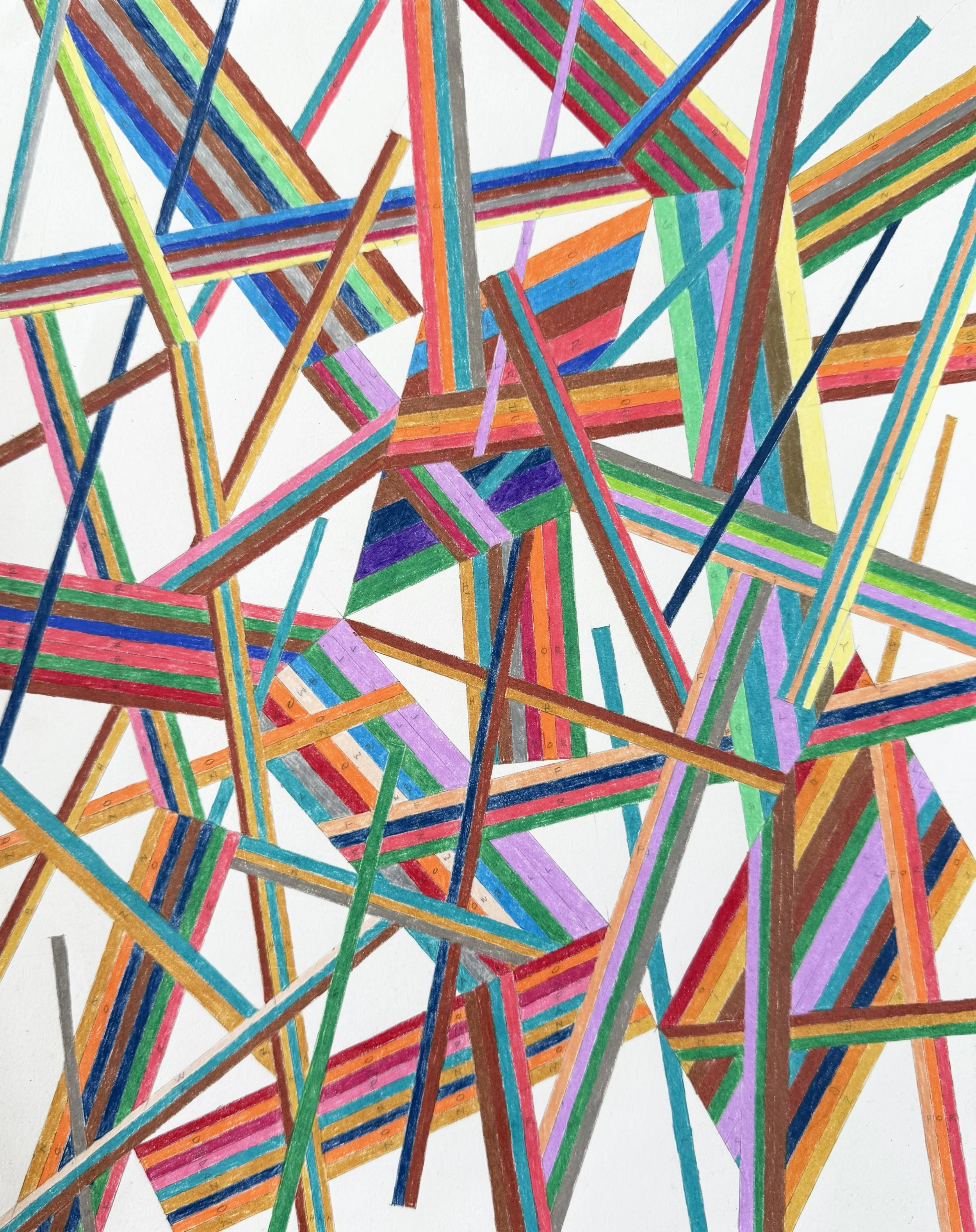  I Walked Past a Star (B); Graphite and Colored Pencil on Paper; 17” x 14” 