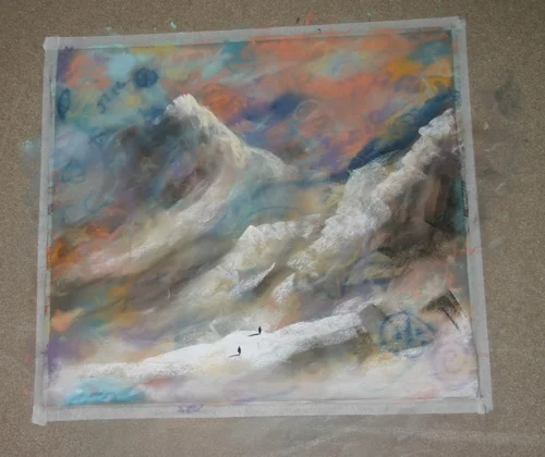 this was the pastel just before it was finished