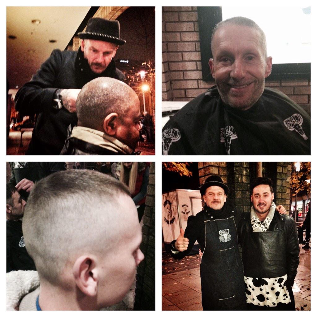 and i quote "you 'll never guess who just cut my f****** hair, only dirty f****** sanchez" true story!!!