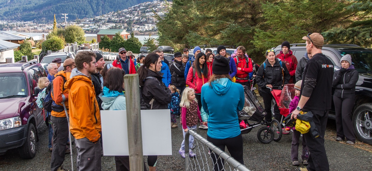 bruce and the top fundraisers in the world in new zealand