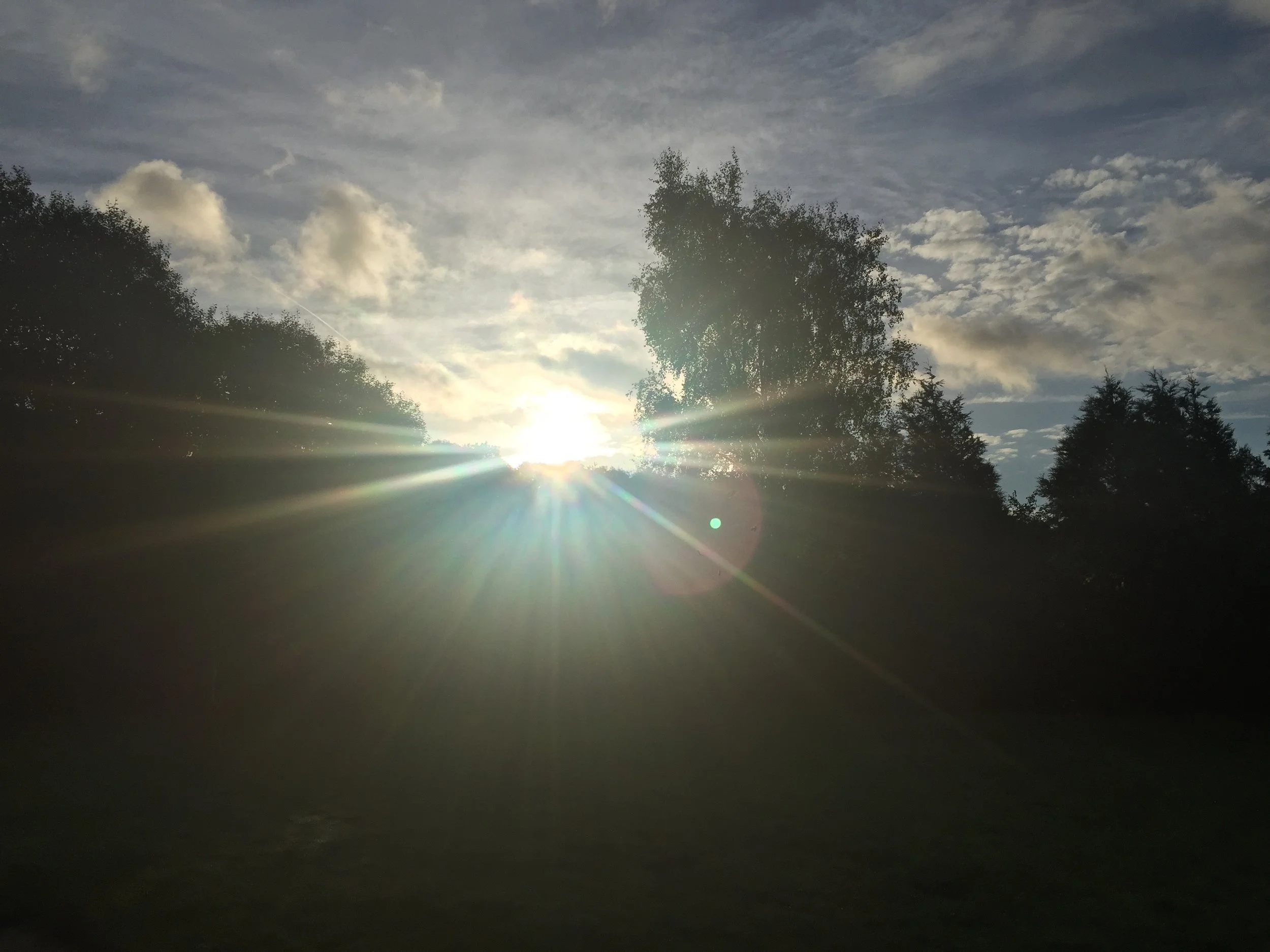 sunrise at my gaff at 07:50