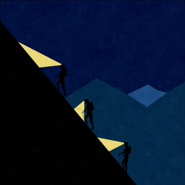 three mountaineers - siraj mukadam