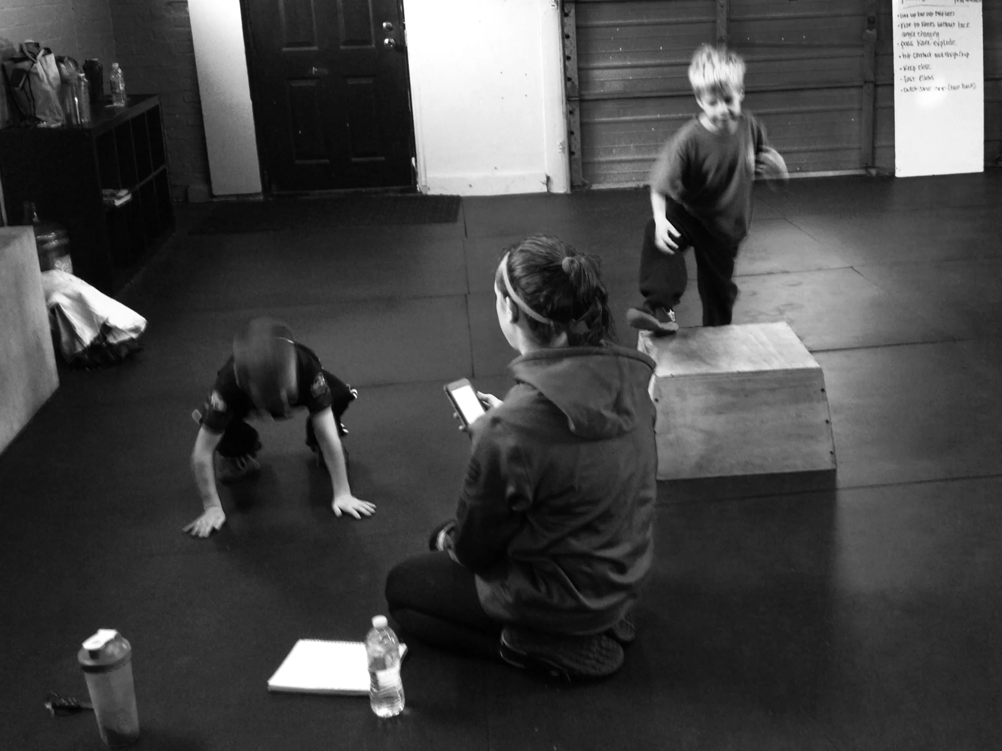 Coach Lisa retests some of the kids in CrossFit kids. They have been working hard and having fun and getting better! There is room in both our Saturday and Sunday classes. Please let your friends know!