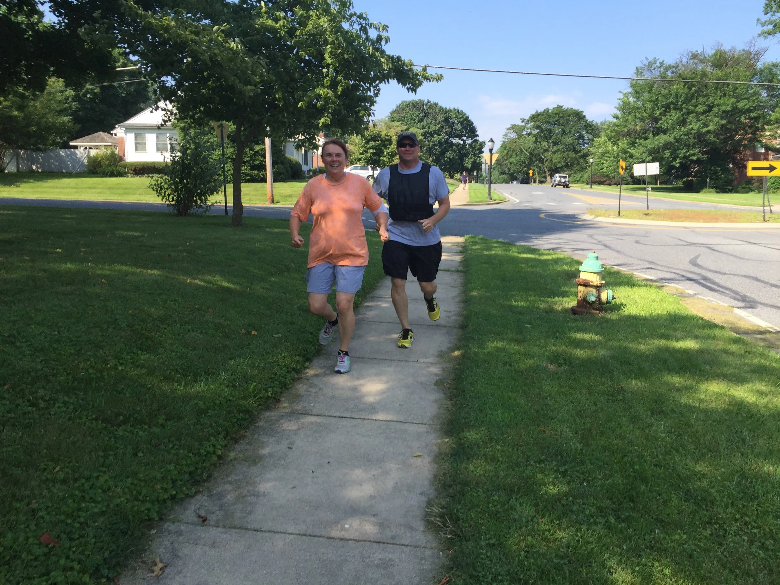 Look who we ran into during the 10K run on Saturday! Taking their fitness to the next level!