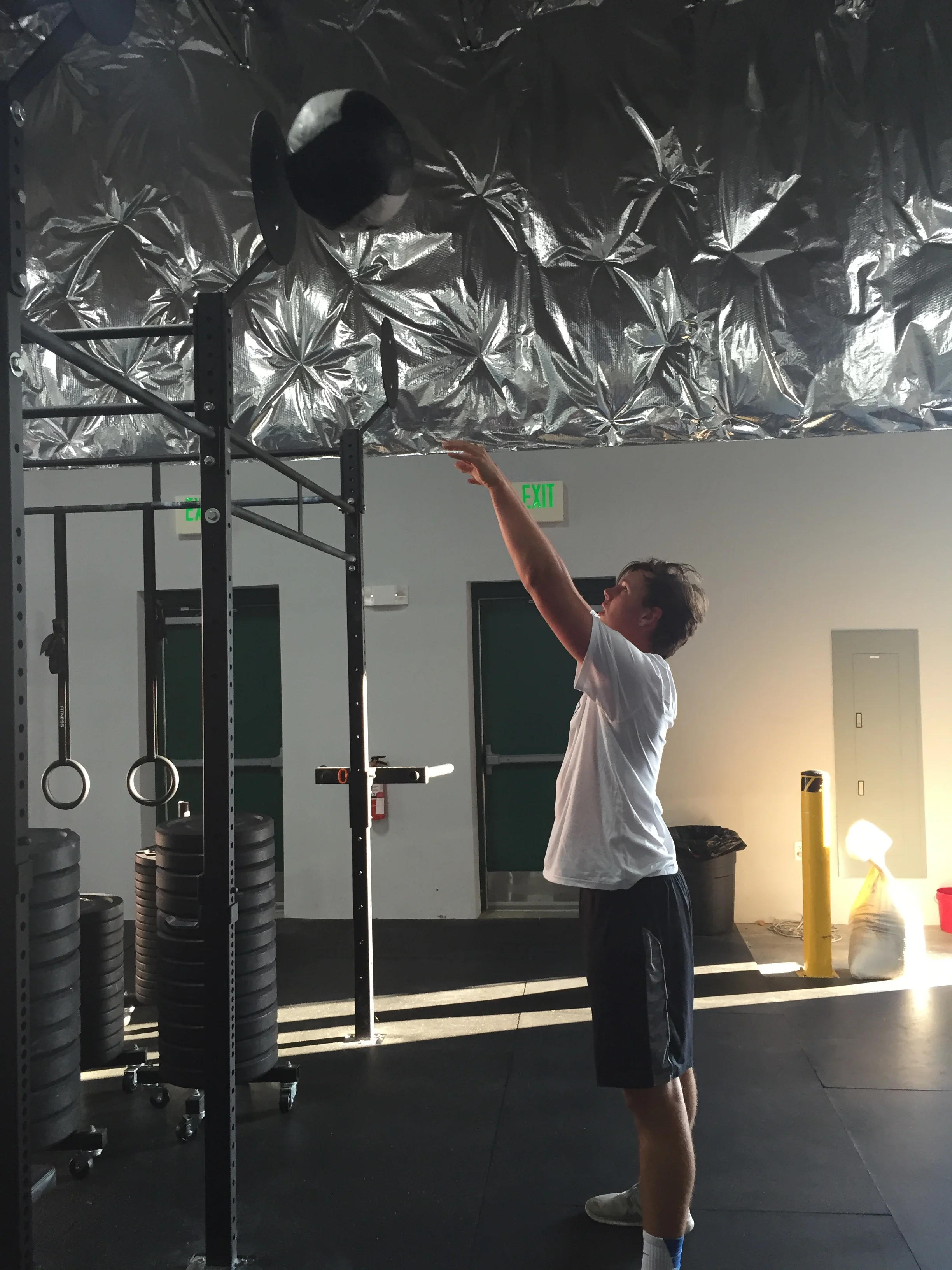 Christian likes wall balls:)