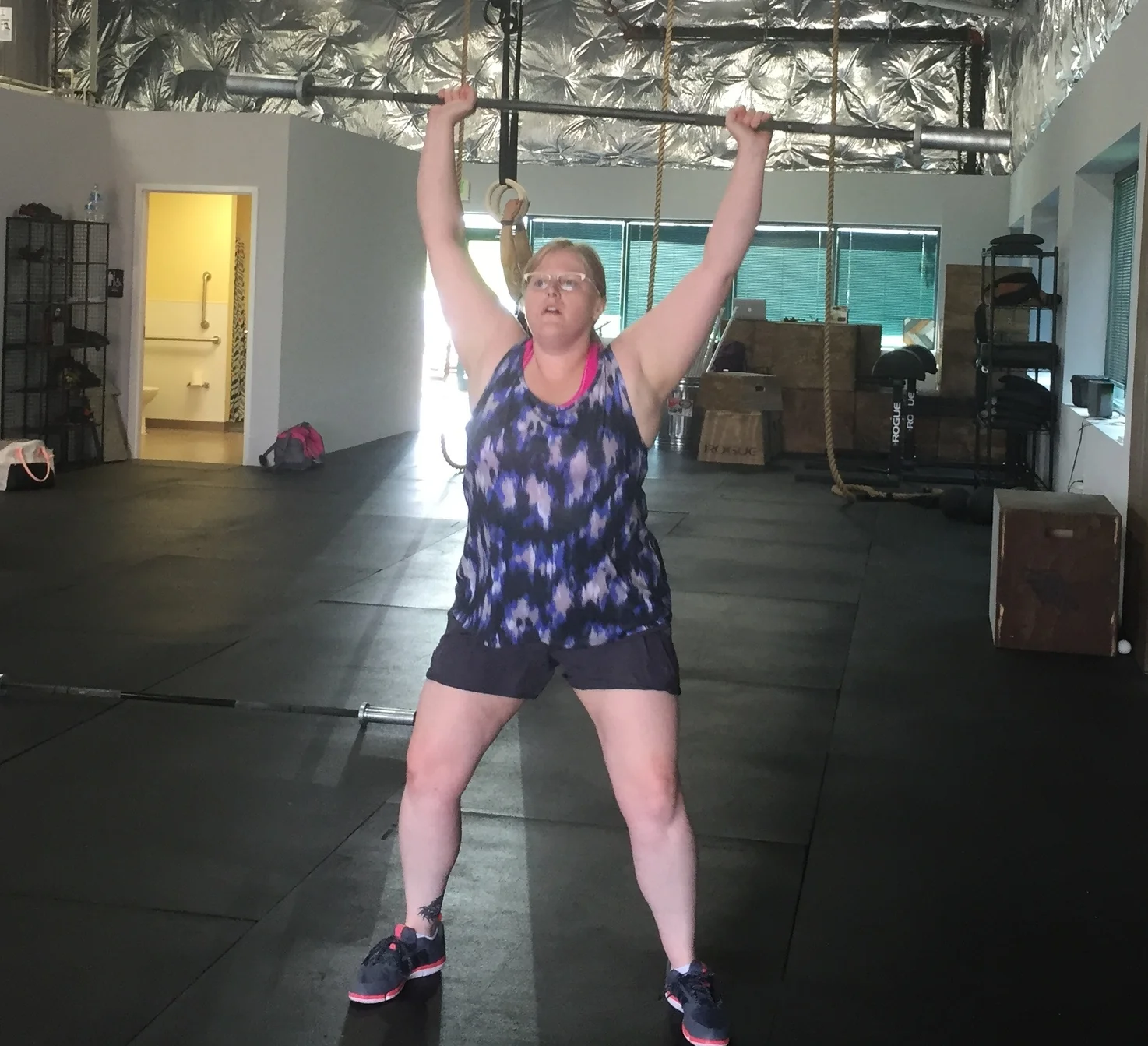 Jen is working hard to learn all of the movements. She enthusiastically graduated from the Roots program and jumped right into regular class where she will continue to grow as an athlete!