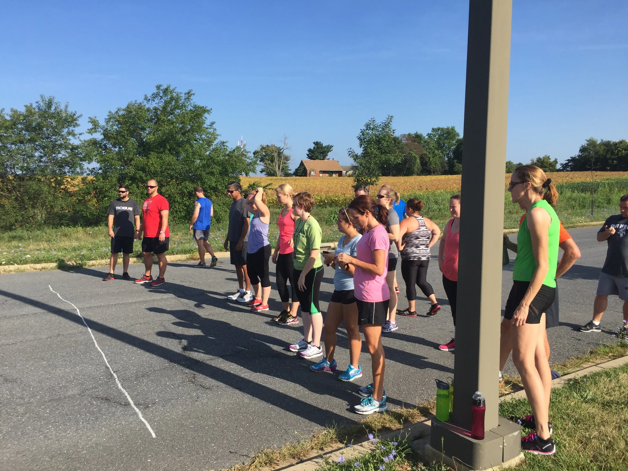 Endurance Club's first workout.