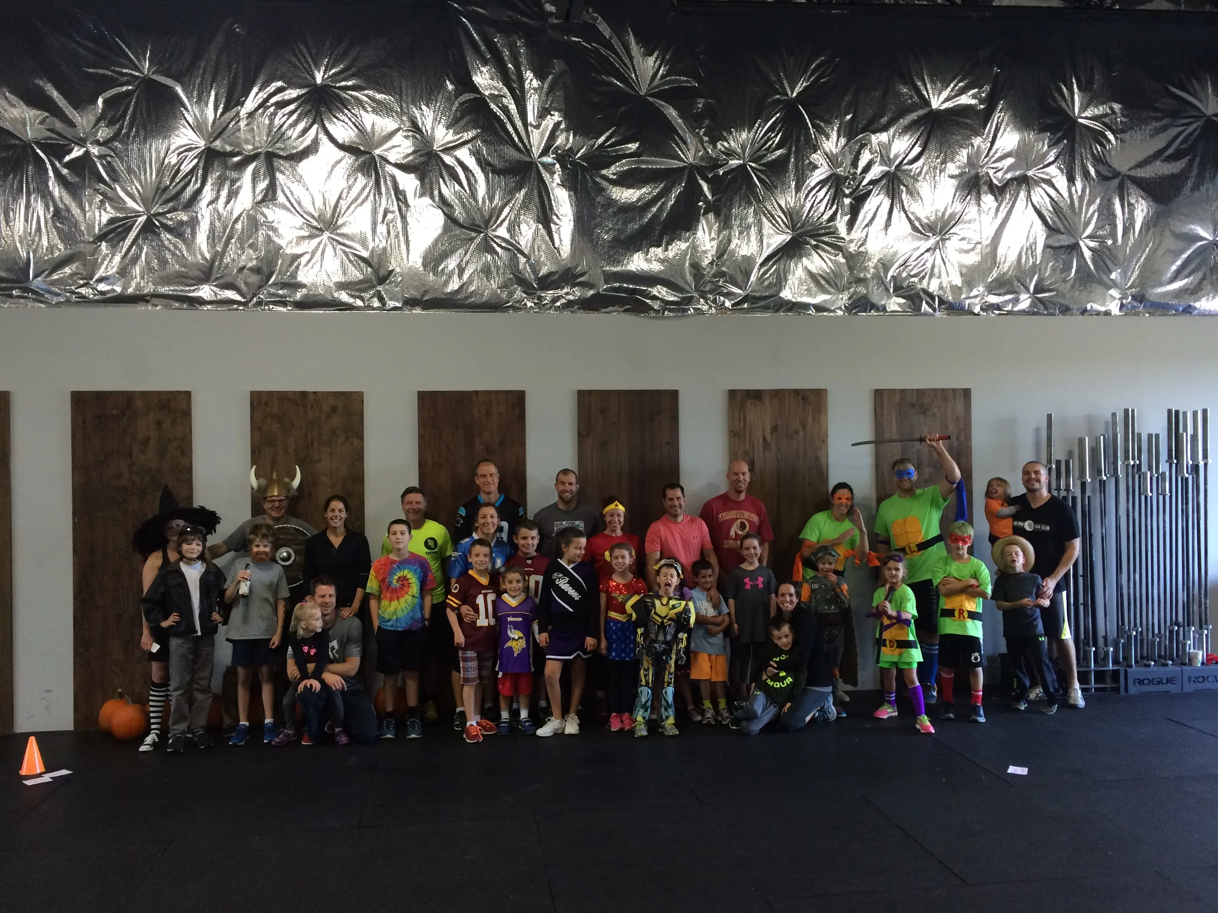 This month's Family WOD was Halloween themed! Great costumes everyone!