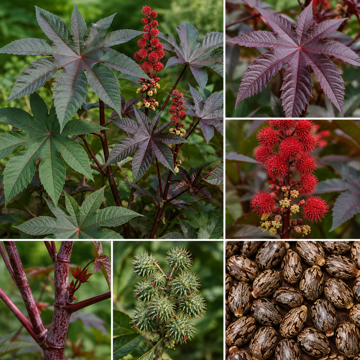 Castor Bean (Ricinus communis)
