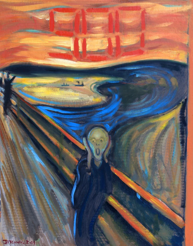 The Perfect Game (Der skee der natur) (after Munch)