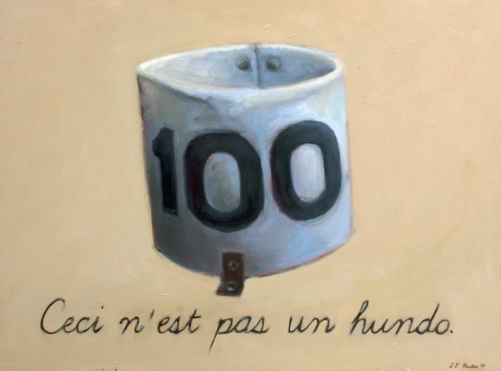 The treachery of the hundo (after Magritte)