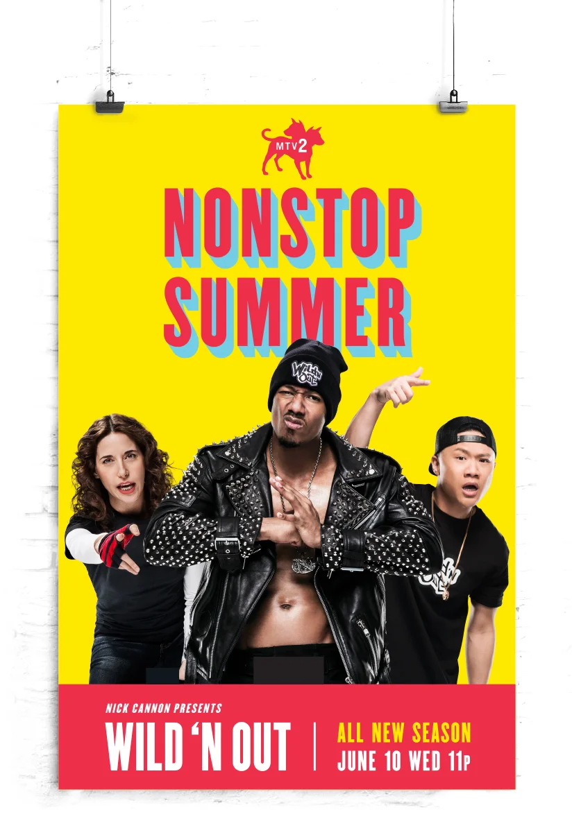 MTV2's Wild 'N Out season 7 summer image lobby poster.