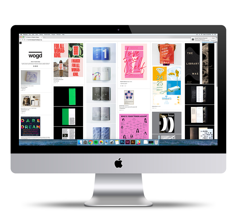 Digital design was selected and published on Women of Graphic Design.
