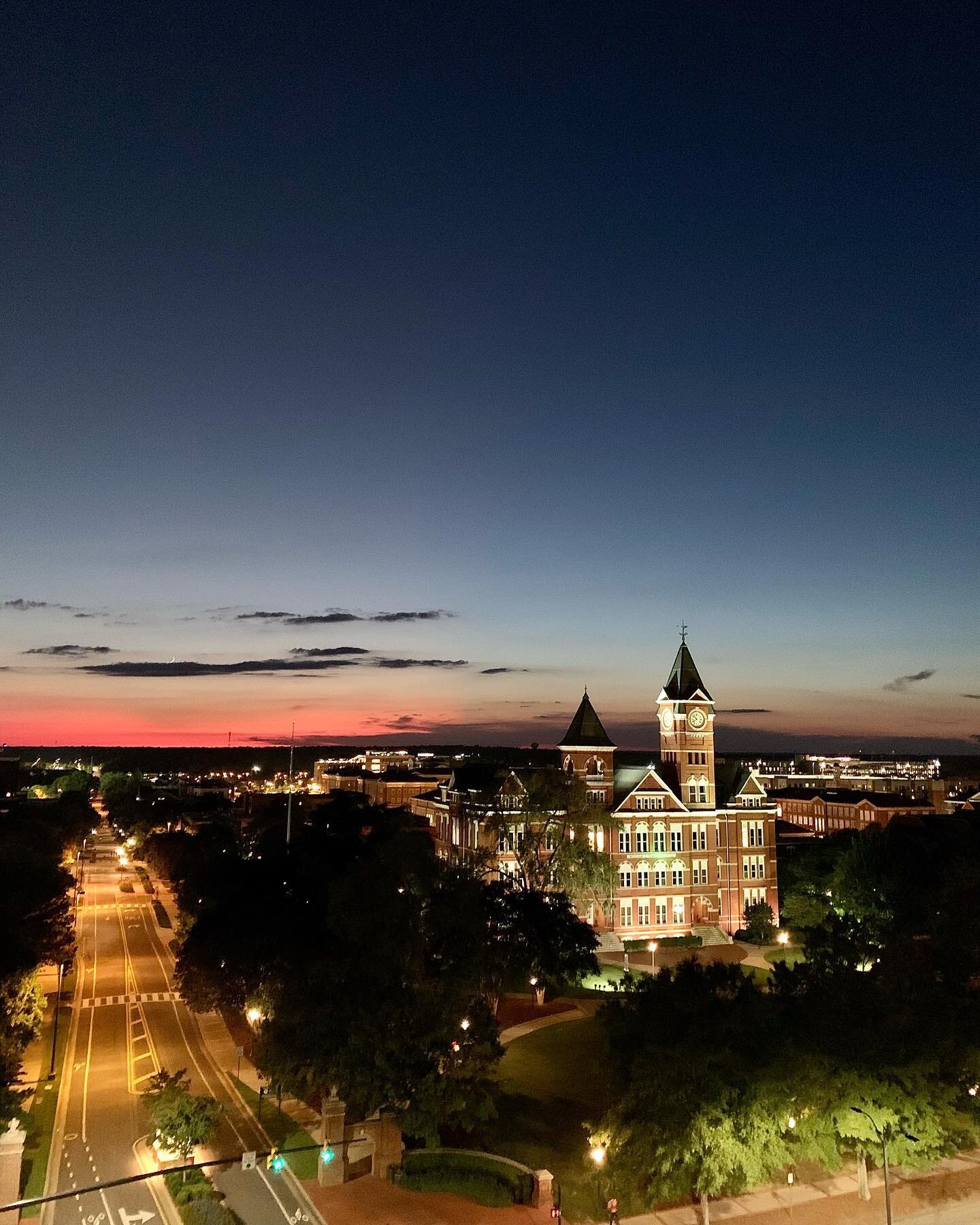 The view from the rooftop of the Tony and Libby Rane Culinary Sciences at Auburn University is amazing. #auburnuniversity #auburn #sunset #tourism