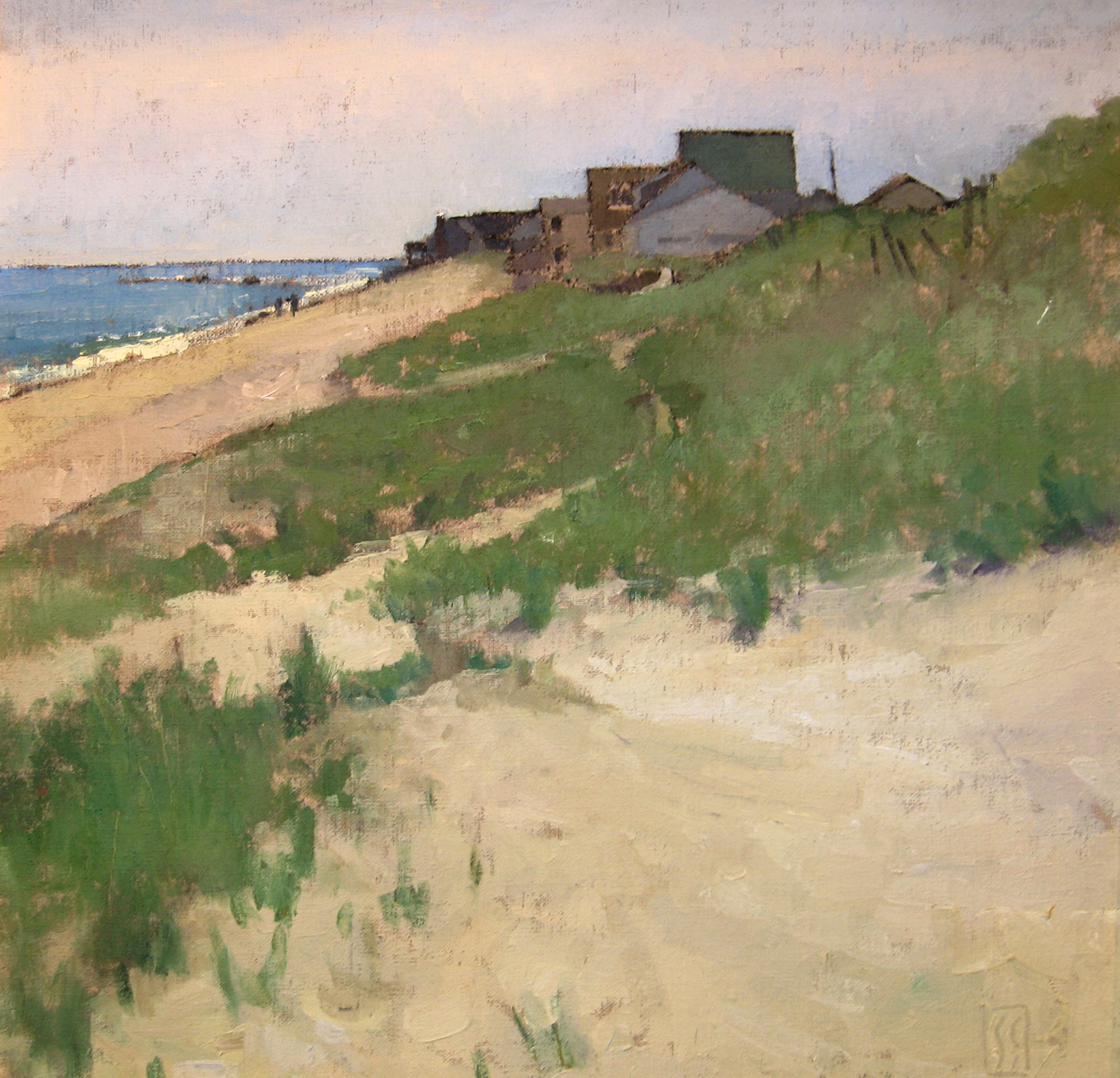   Rexhame Dunes  24 x 24 oil on linen  First Place Oil North River Arts Society  sold 