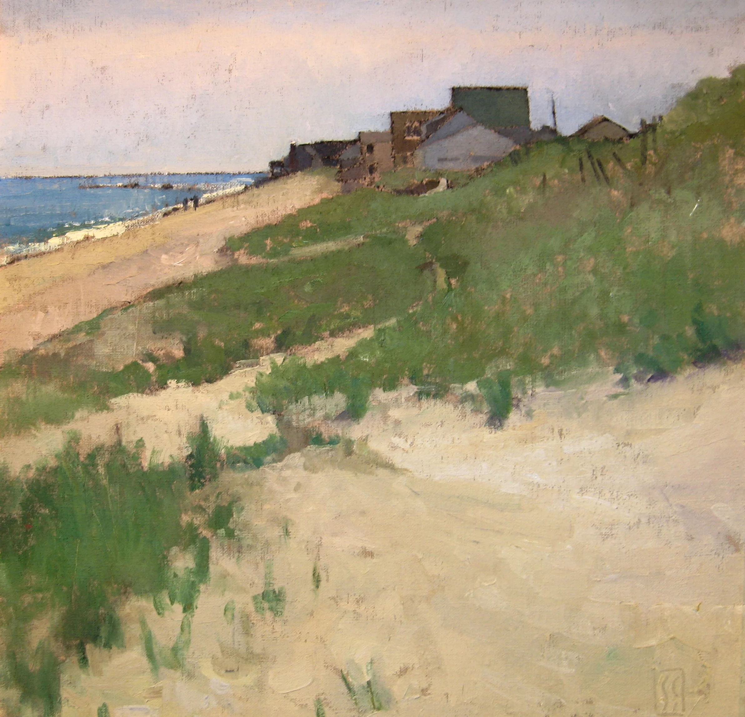 Rexhame Dunes 24 x 24 oil on linen First Place Oil North River Arts Society sold