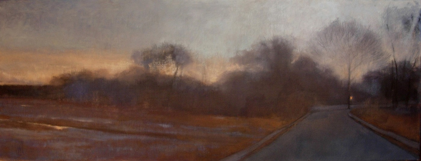   Paper Route  12 x 36 oil on linen  sold 