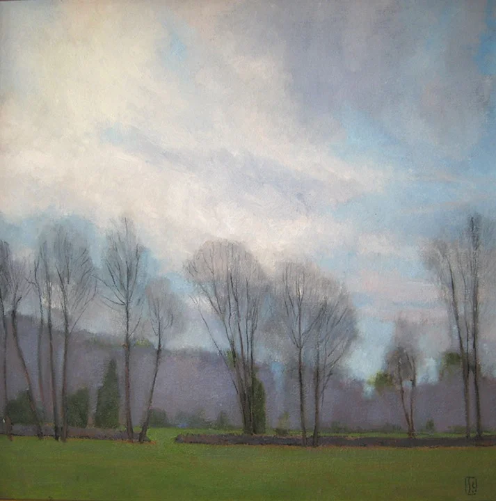 October Sky 30 x 30 oil on linen sold