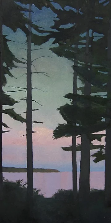 Toward Baker's Island 24 x 48 oil on linen sold