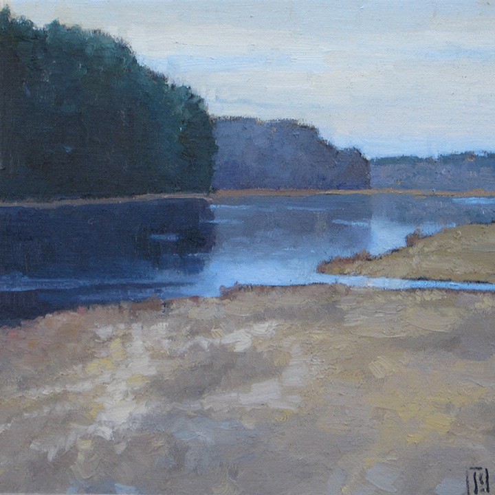   Silver River  16 x 16 oil on linen  sold 