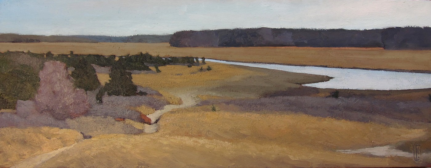   South River  12 x 36 oil on linen  sold 
