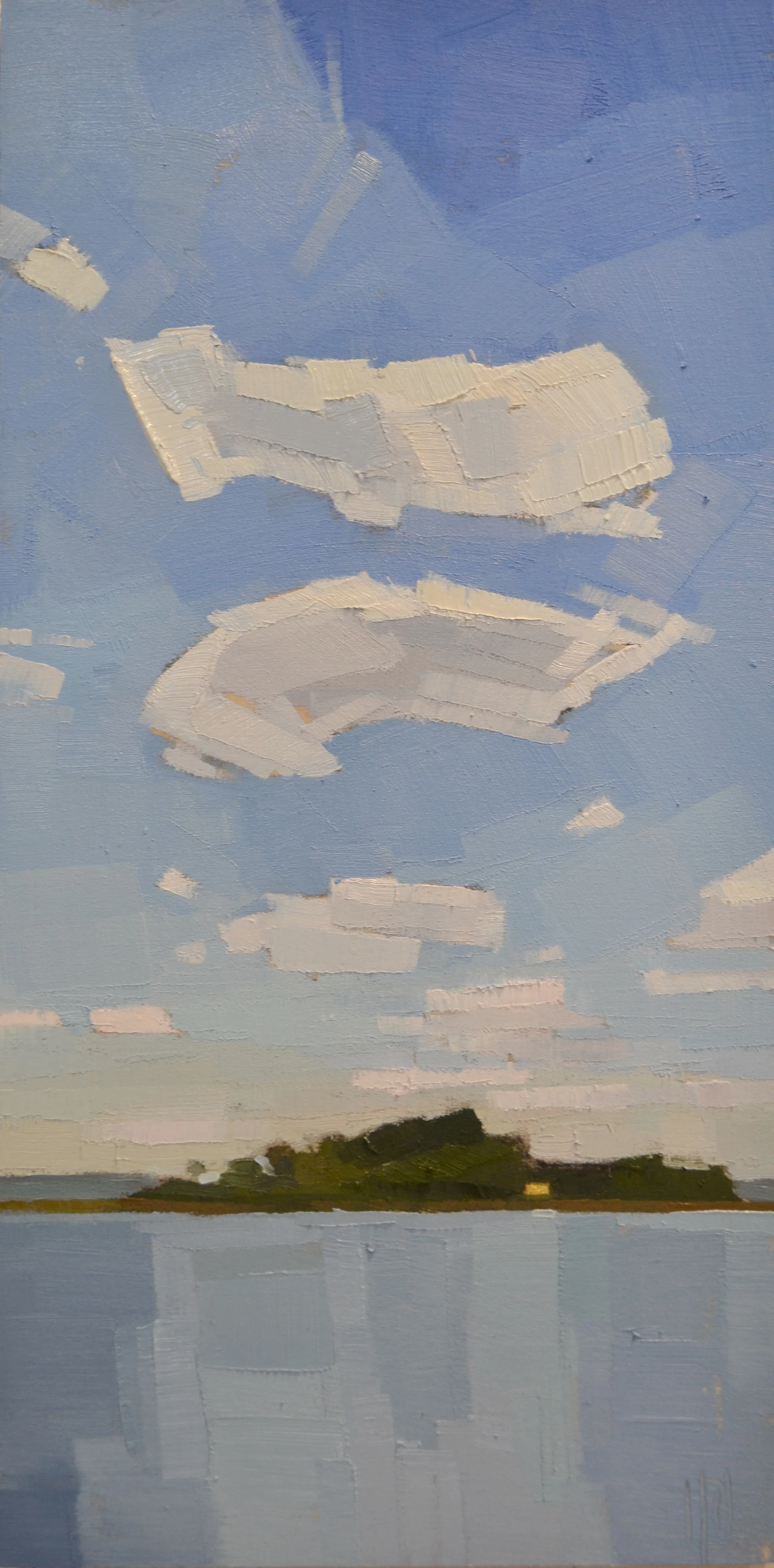 Island House 8 x 16 oil on linen sold