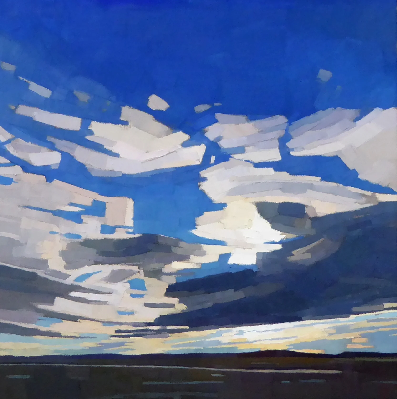 So Blue 26 x 26 oil on linen sold Powers Gallery Acton, MA