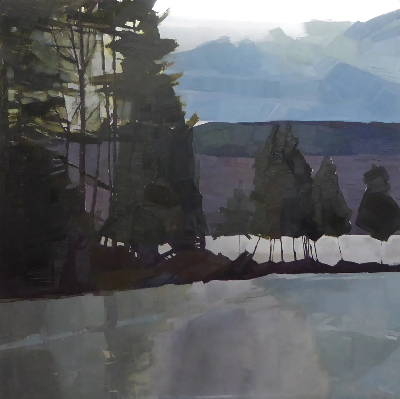 Iced oil on aluminum panel 30 x 30 Alpers Gallery Andover, MA sold