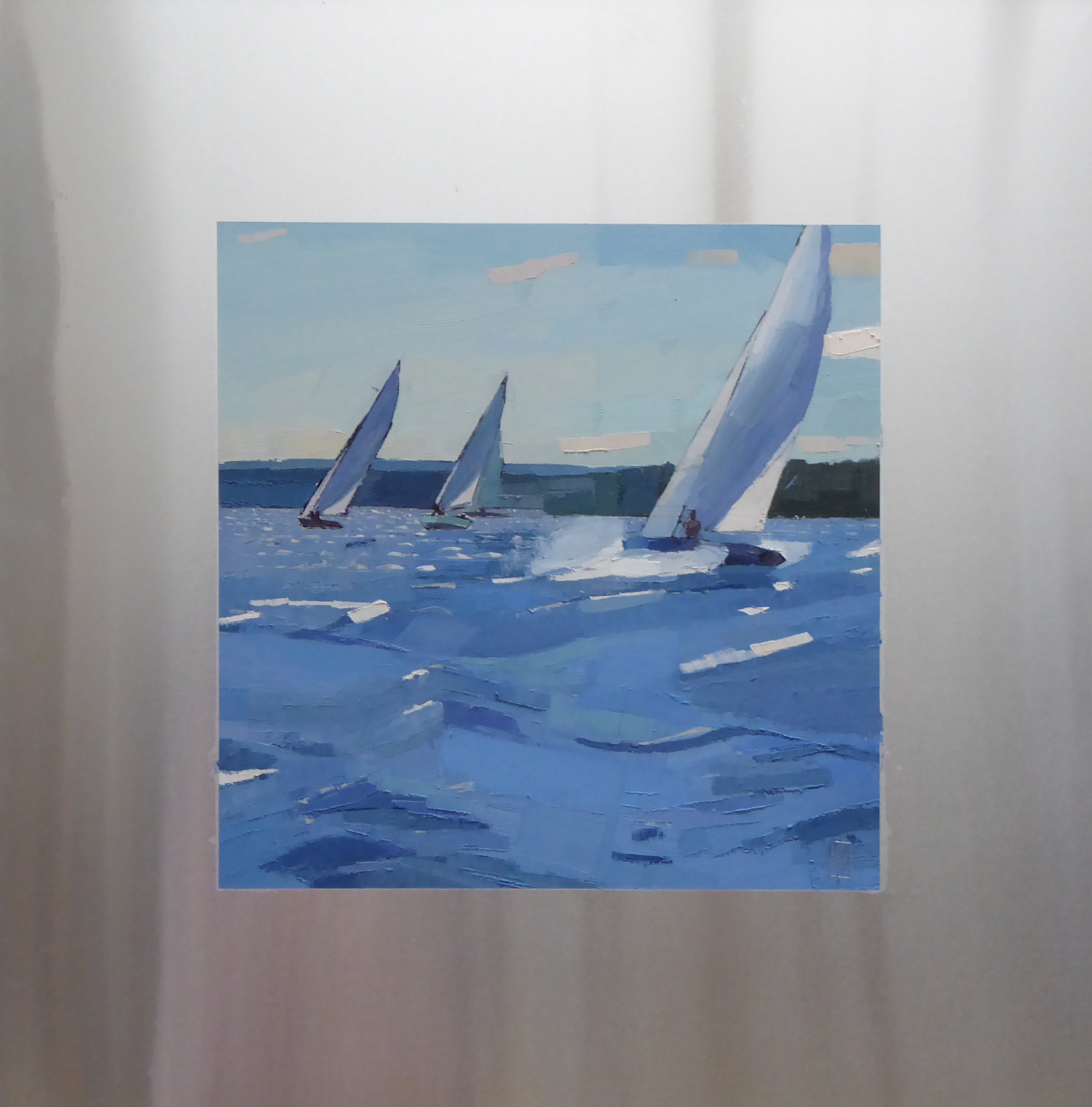   Fresh Breeze  12 x 12 oil on 20 x 20 aluminum panel   Islesford Artists Gallery   sold 