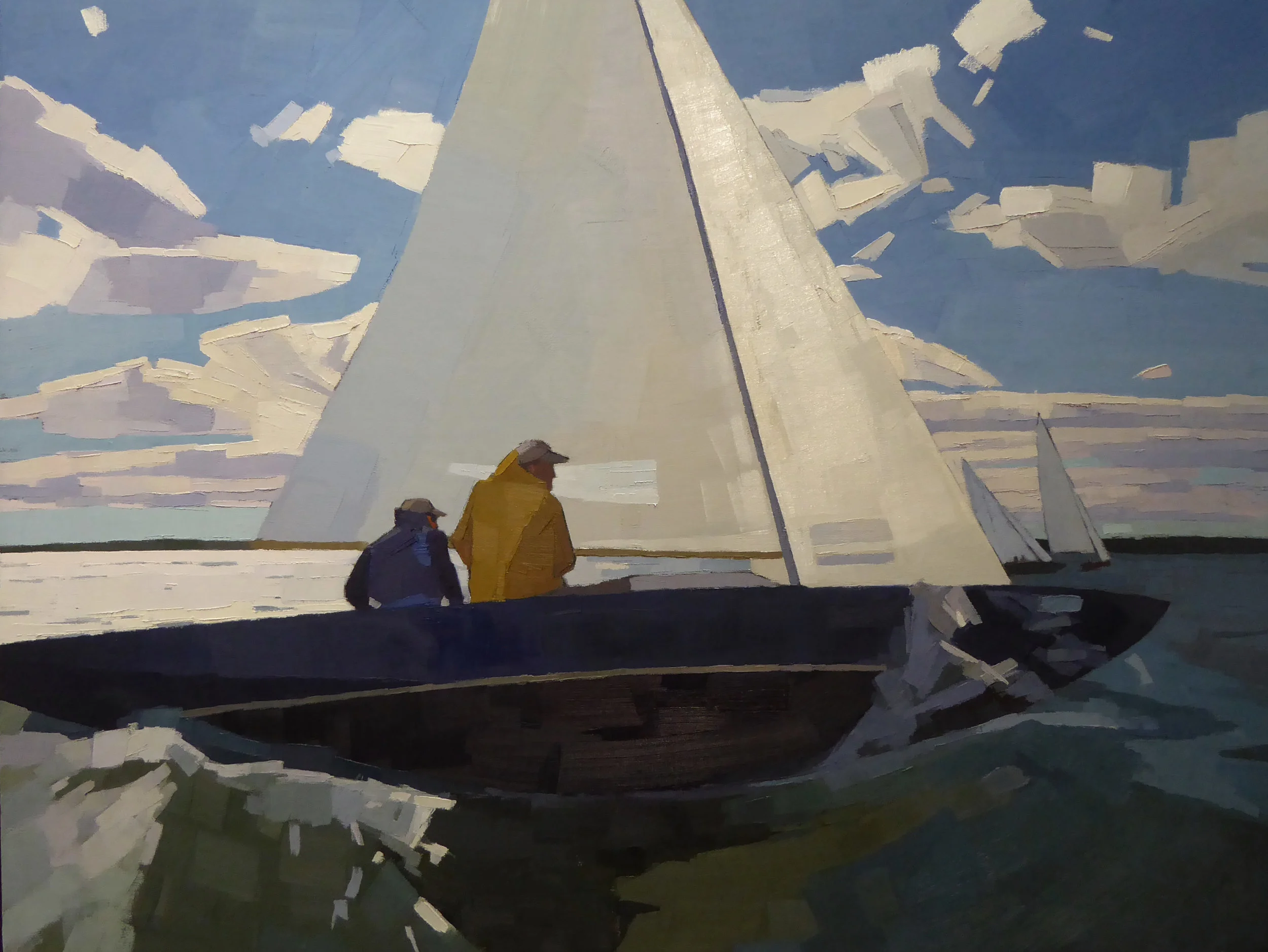 At the Start 30 x 40 oil on linen sold