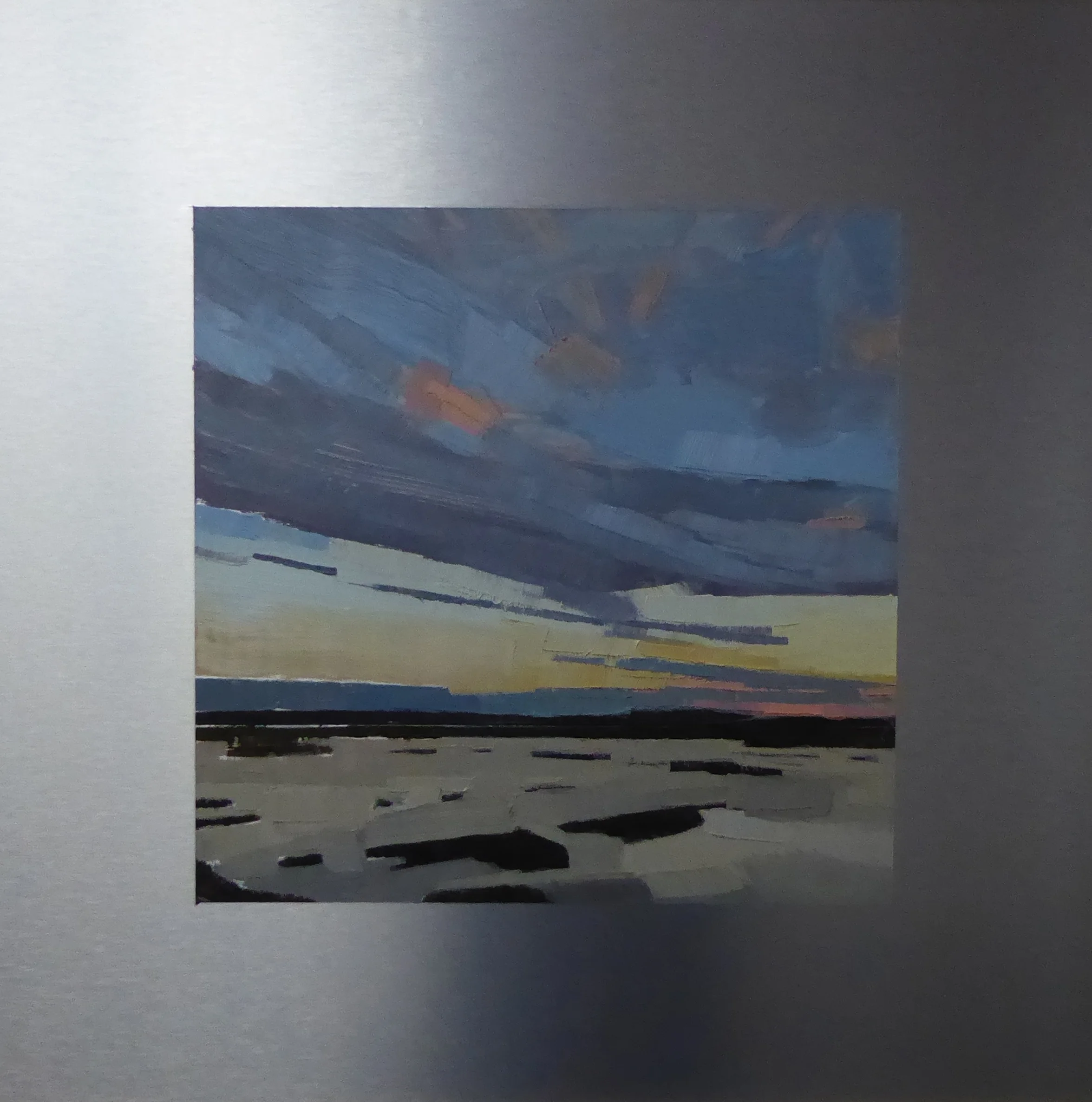 Plum Island, South 12 x 12 oil on 20 x 20 alum panel Islesford Artists