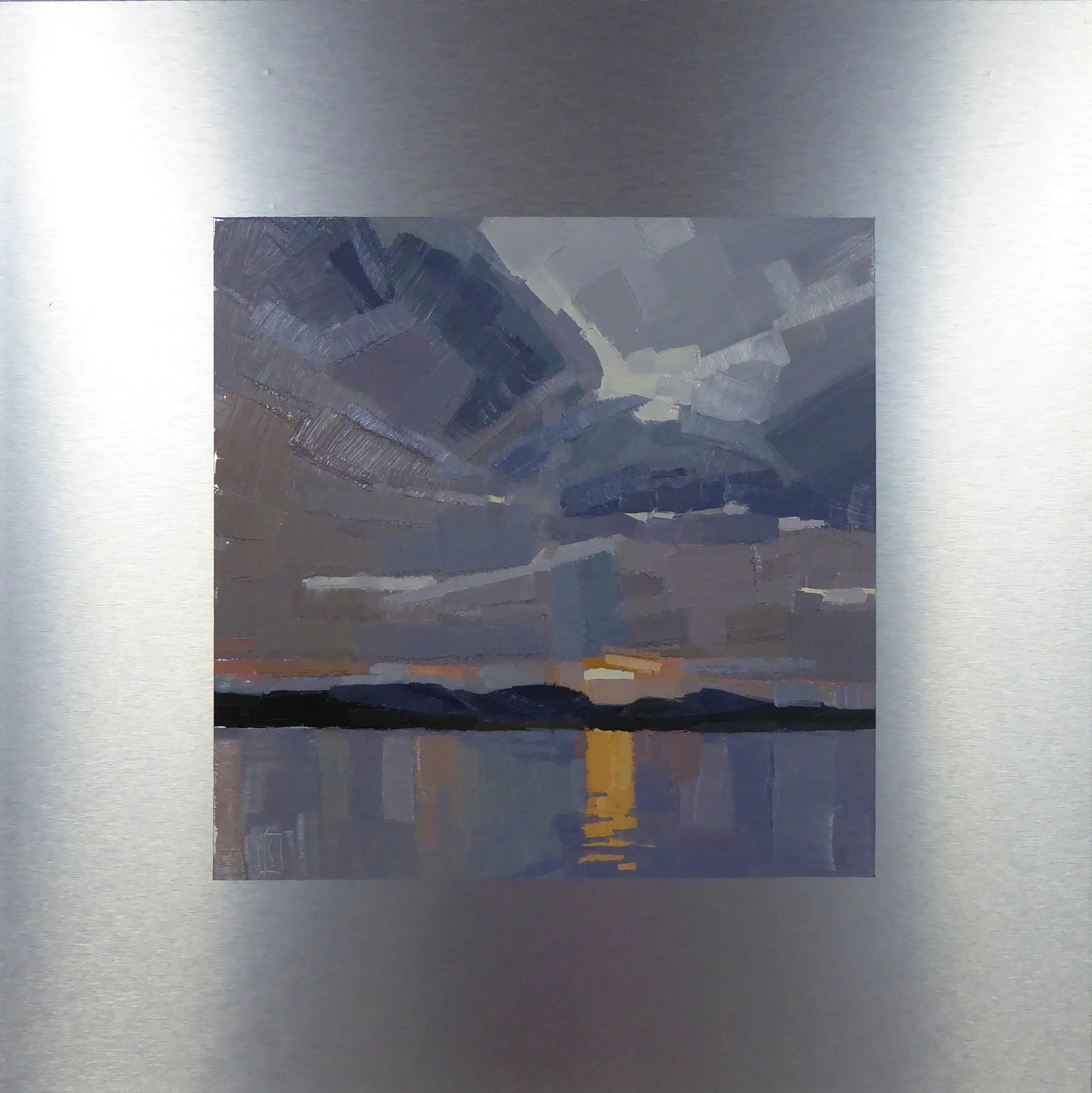 A Hole in the Clouds 12 x 12 on 20 x 20 panel Islesford Artists Gallery sold