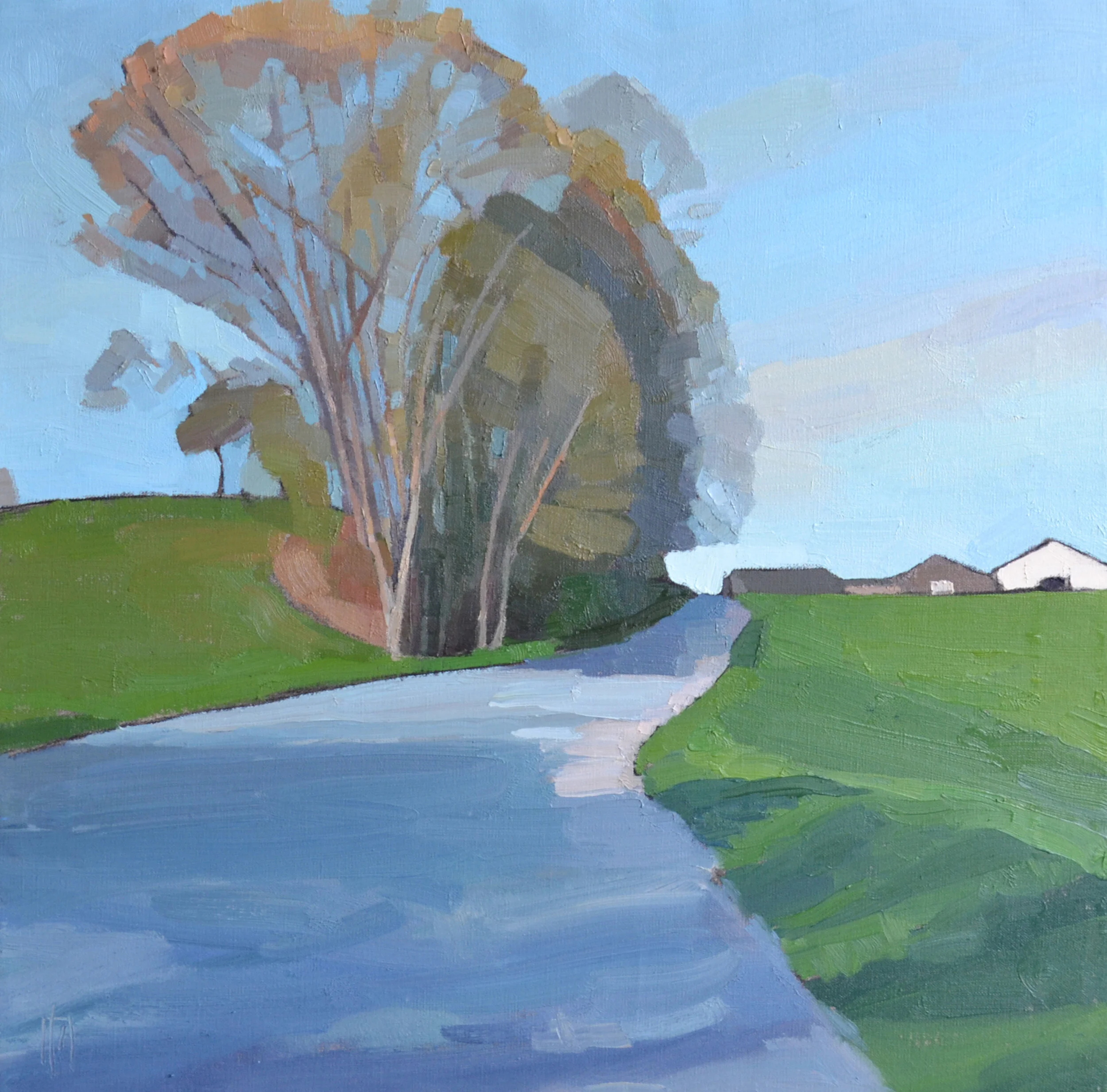 Good Morning 24 x 24 oil on linen Powers Gallery