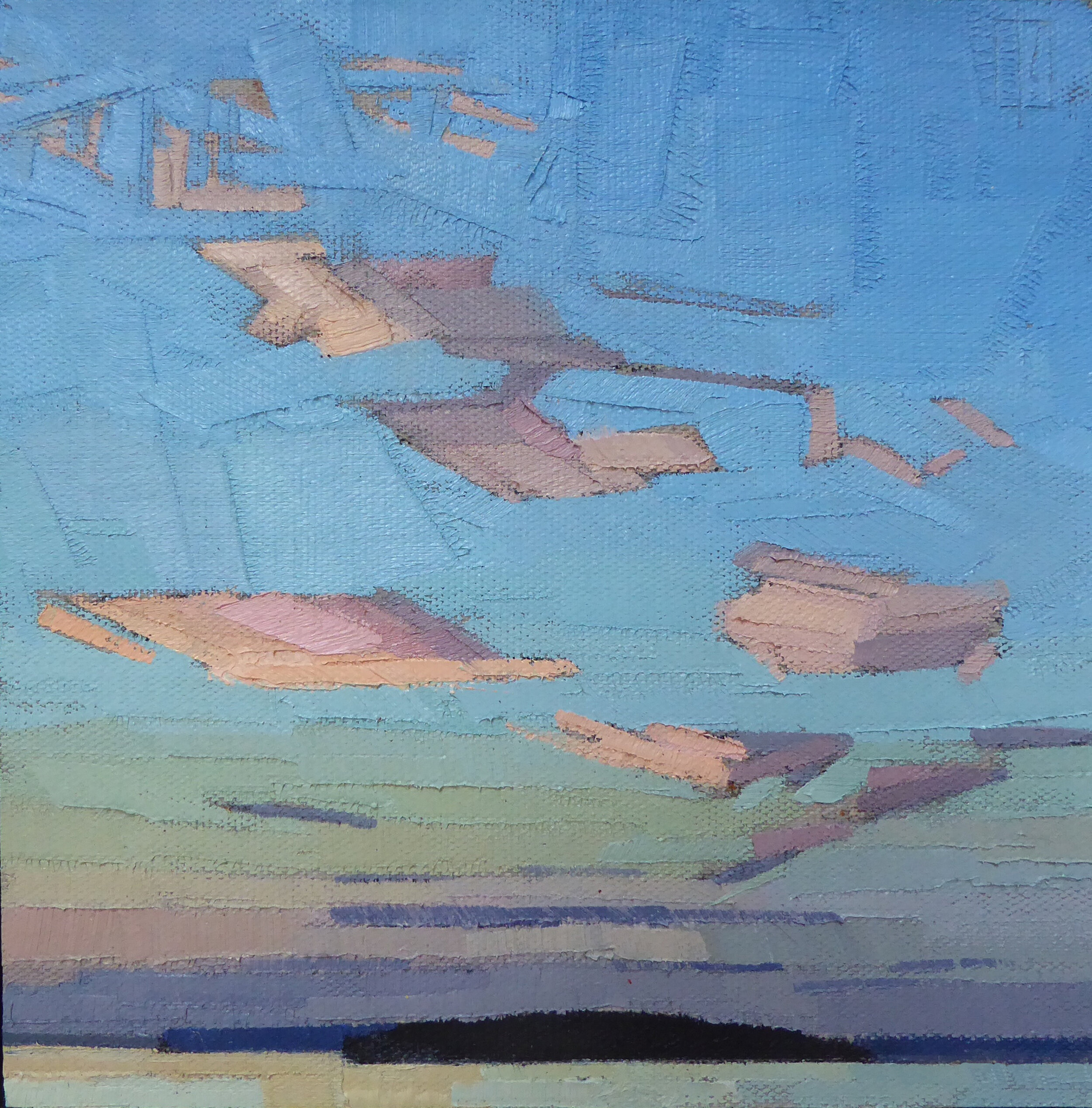   Roseate Sky  8 x 8 oil on linen  sold 